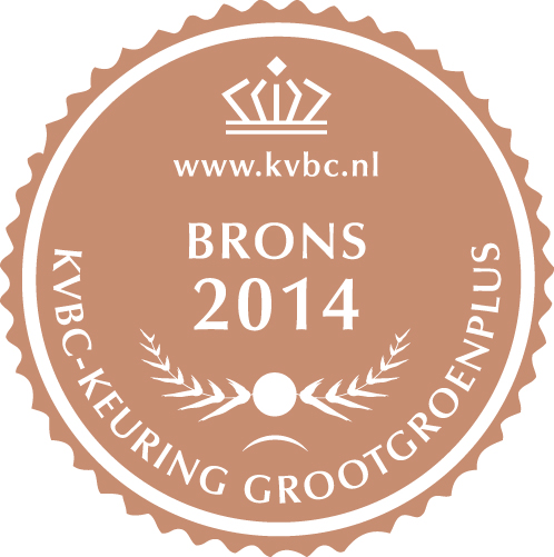 Bronze Medal GrootGroenPlus 2014